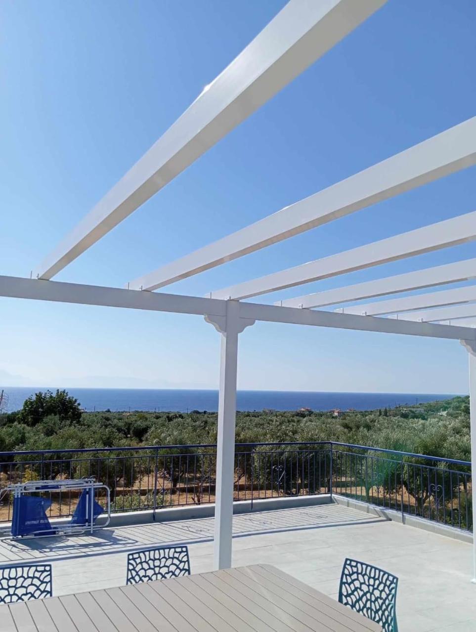 Villa Blue Cocoon - Chrani Messinia Peloponnese- Sea View 800 M From Beach Eksteriør billede