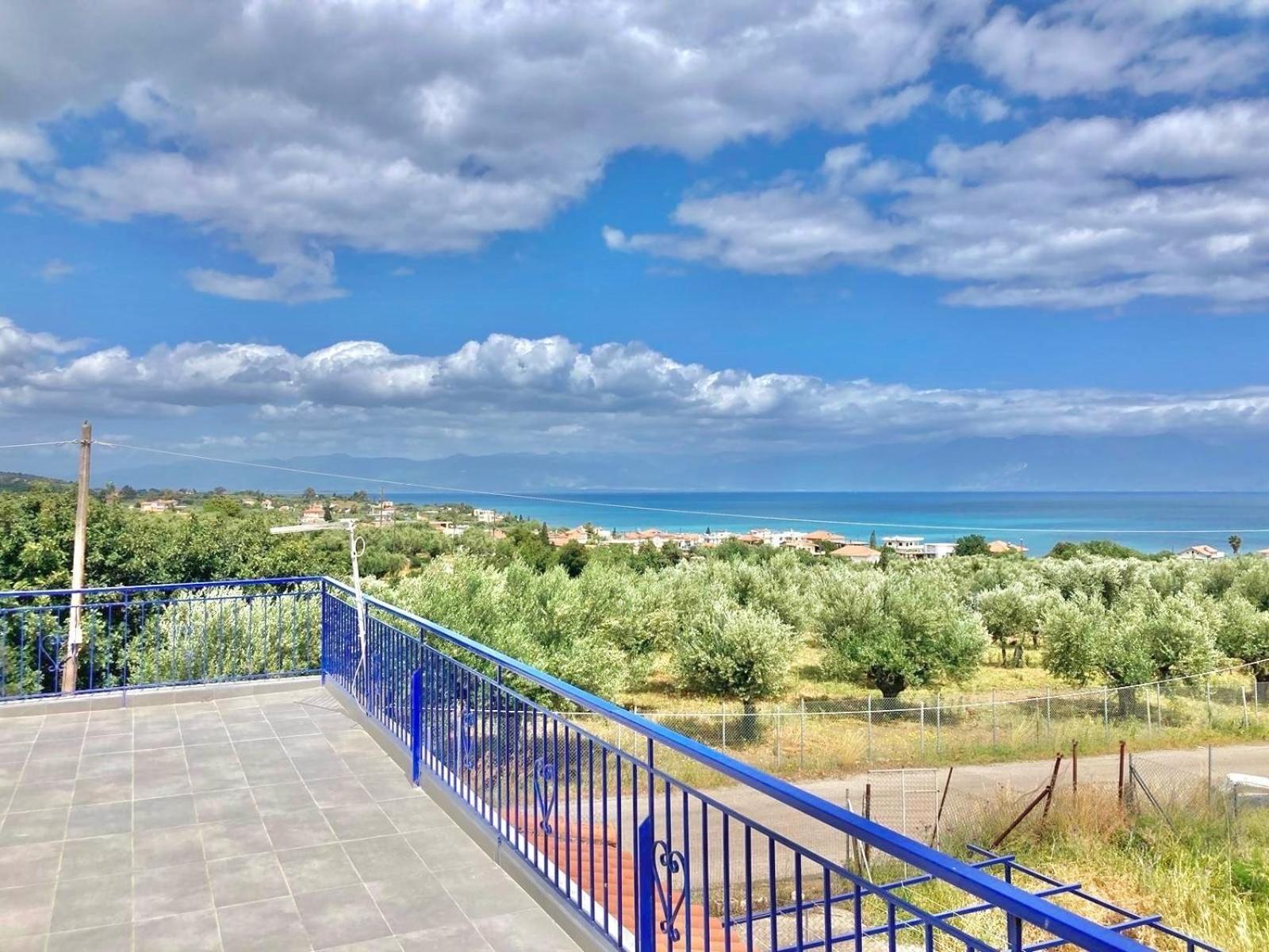Villa Blue Cocoon - Chrani Messinia Peloponnese- Sea View 800 M From Beach Eksteriør billede